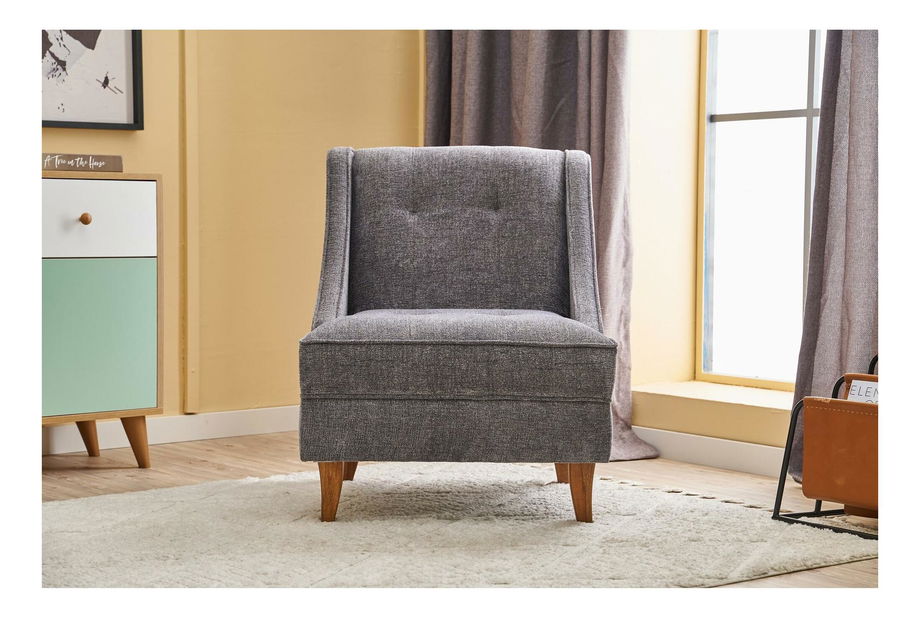 Fotelja Eloketta (siva + orah)