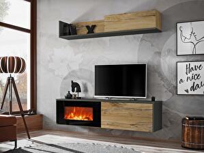 Mobilier living Dalton ANFS DLE (antracit + stejar flagstaff)