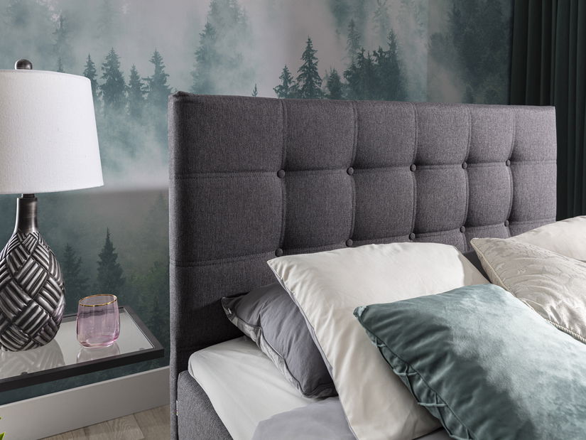 Bračni krevet Boxspring 140 cm Irma 01 (tamnosmeđa)