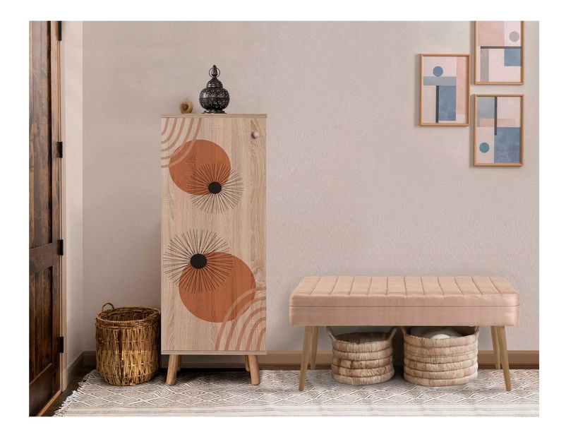 Set za predsoblje Beside 32 (hrast sonoma + kamen)