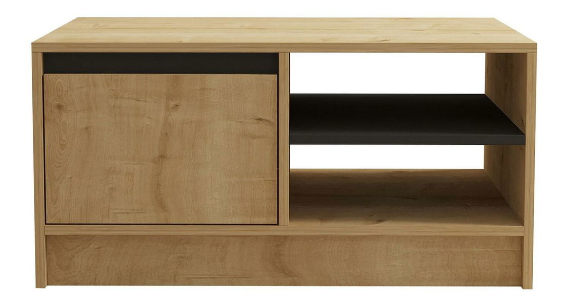 Măsuță de cafea Netibo (stejar zafir + antracit) 