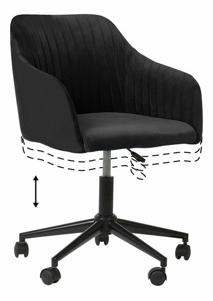 Scaun directorial Vien (negru)