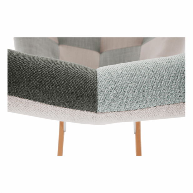 Hintafotel Gerelon (fehér + patchwork)