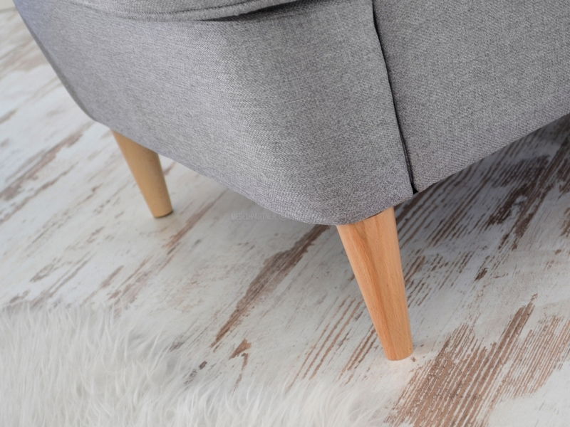 Kreslo ušiak Margis (sivá)