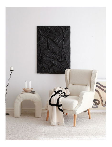 Füles fotel Klamoretta (krém + fa)