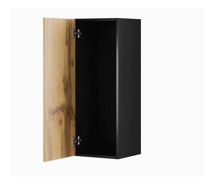 Komoda Vuena (čierna + dub wotan)