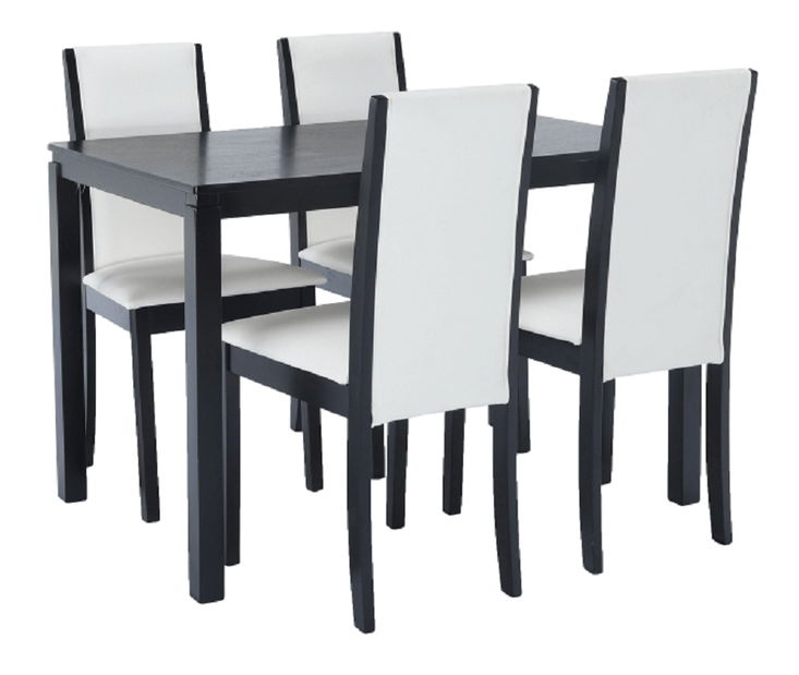 Set de sufragerie (1+4) Verni New (wenge + alb) *resigilate