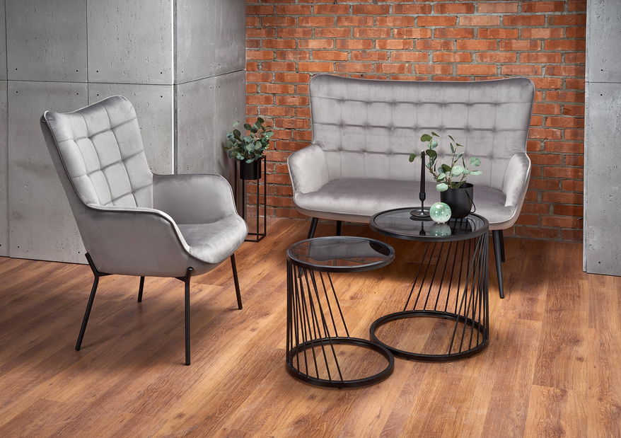 Kétszemélyes kanapé Camie 2 XL (sötétzöld)