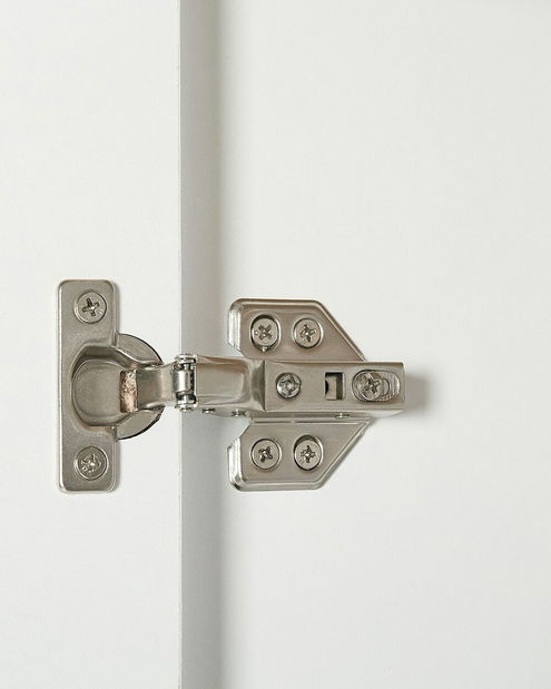 Šatníková skriňa Sidni (biela) 