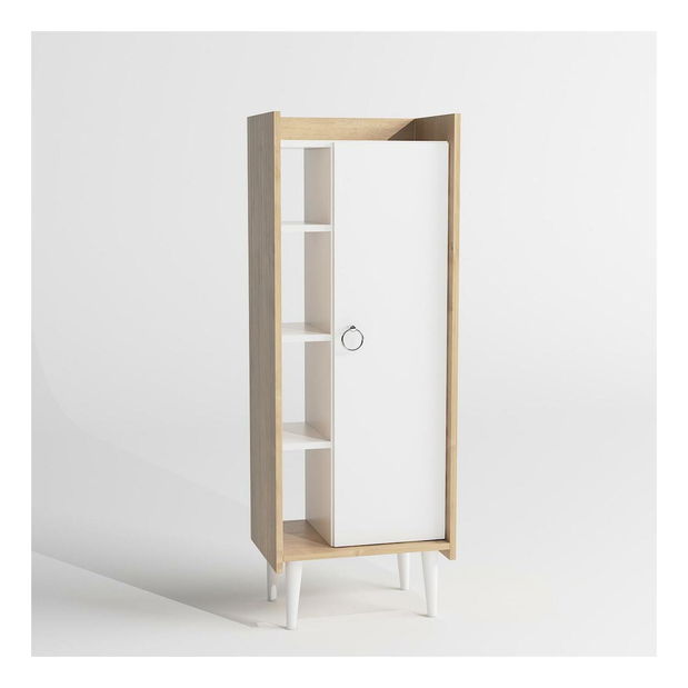 Szekrény Mavade 4 (tölgy + fehér) 