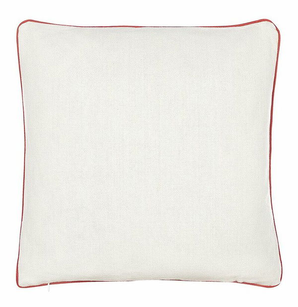 Set 2 perne decorative 45 x 45 cm Swen (Alb + roșu)