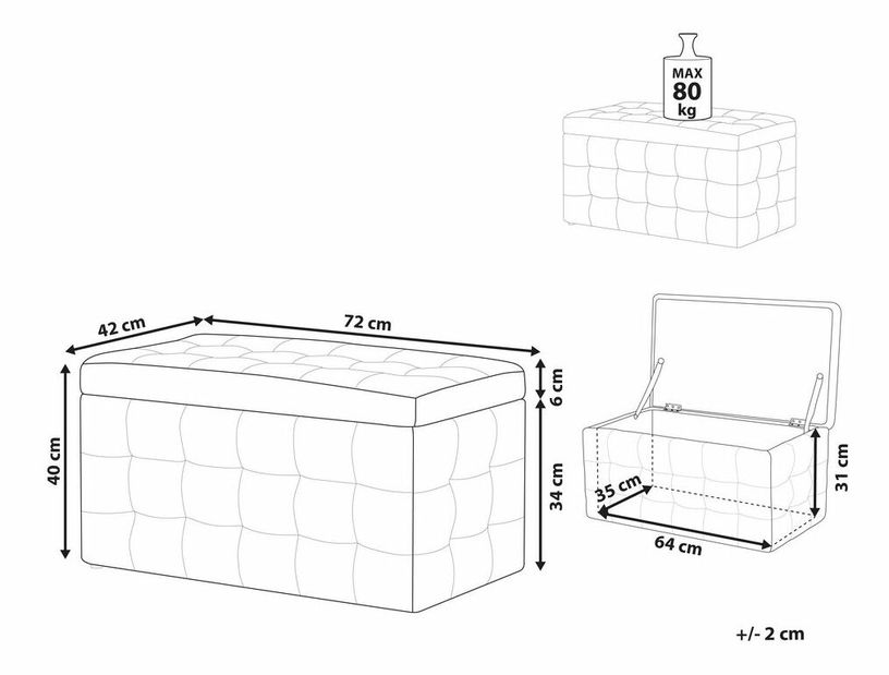 Taburetka Migan (biela)