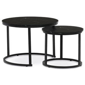 Set 2 ks konferenčných stolíkov Cetix (čierna)