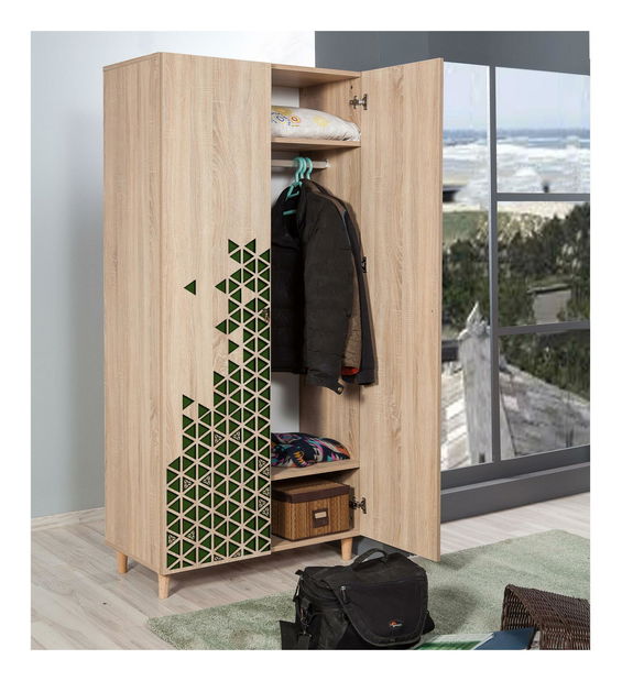 Dulap de haine Sirius 121 (Stejar sonoma)