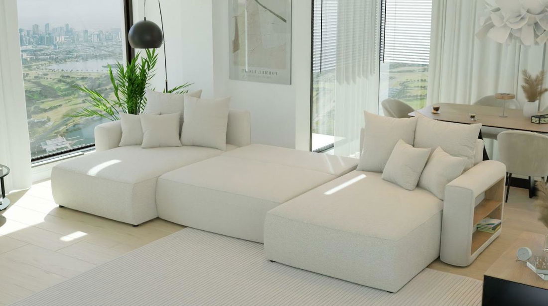 Kutna garnitura Napolia U (bež)