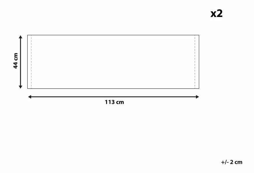 Set 2 huse pentru șezlong de grădină Antio (verde plameniaci)