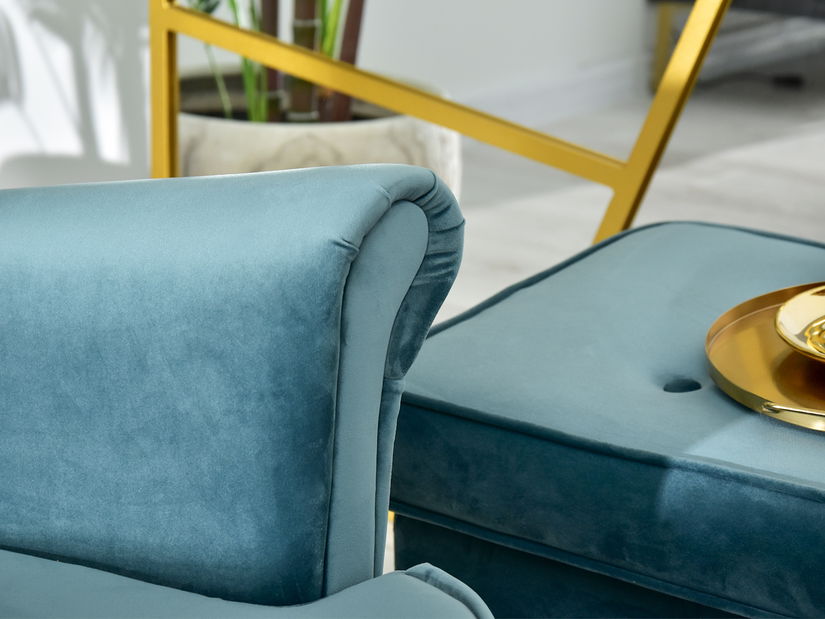 Pohovka dvojsedačka v tvare ušiak Muriera (čierna)