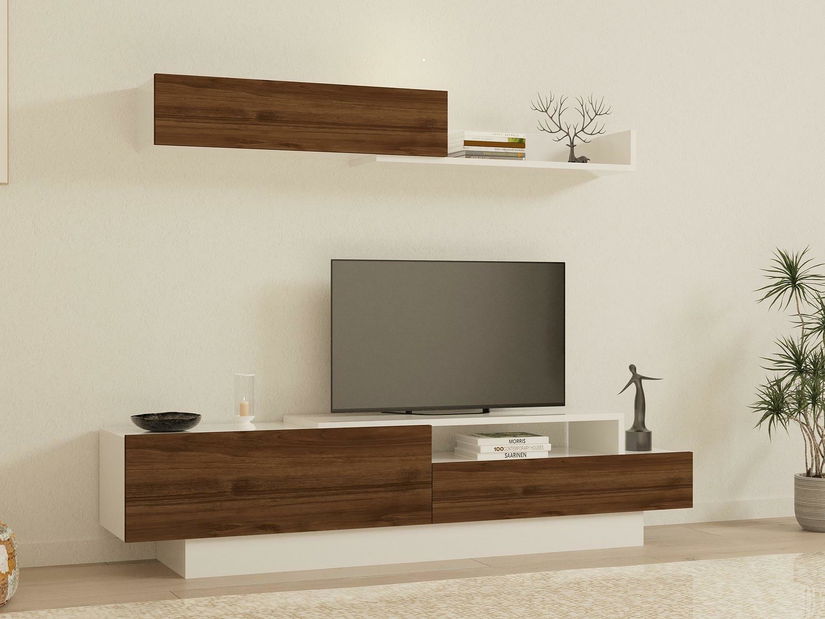 Mobilier living Elda (Alb + Nuc)