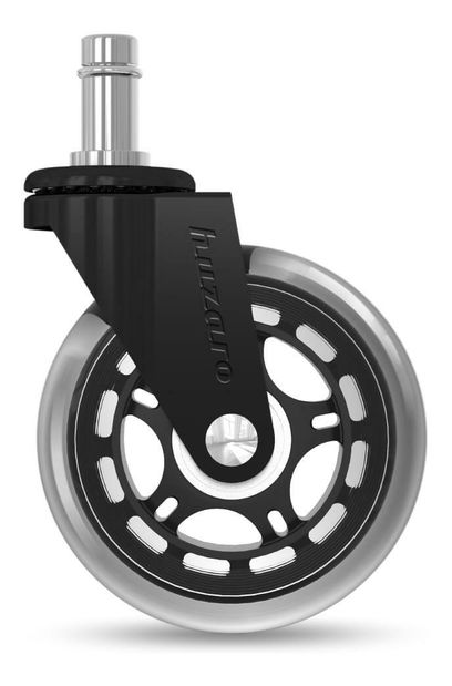 Set de 5 roți pentru scaune de birou Caspar (negru)