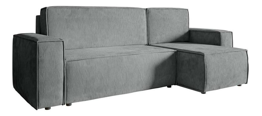 Colțar Copenhagen L (cenușiu + negru)