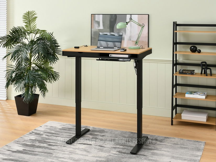 Masă PC Osto 100 (stejar negru + negru)