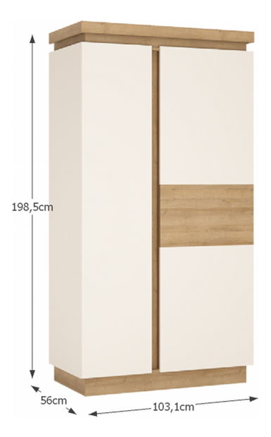 Šatníková skriňa Leonan