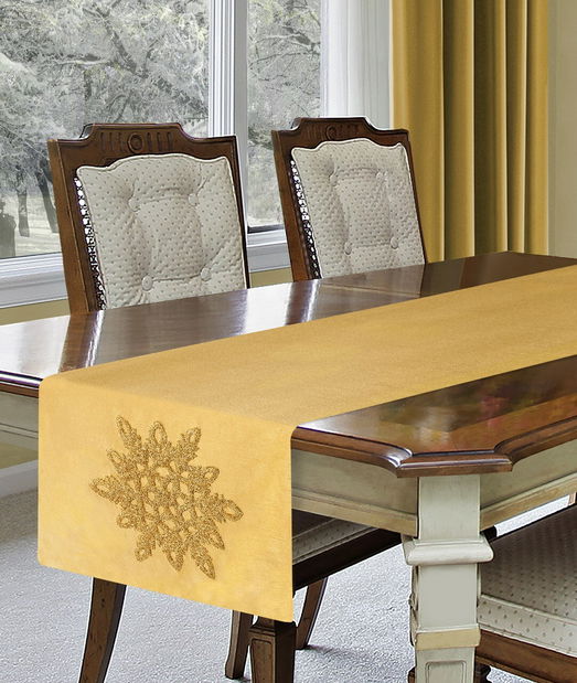 Obrus 40X140 cm Snow (zlatá) (1 ks)