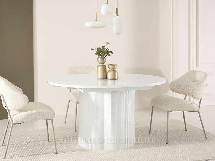 Jedálenský stôl Paga (biela)