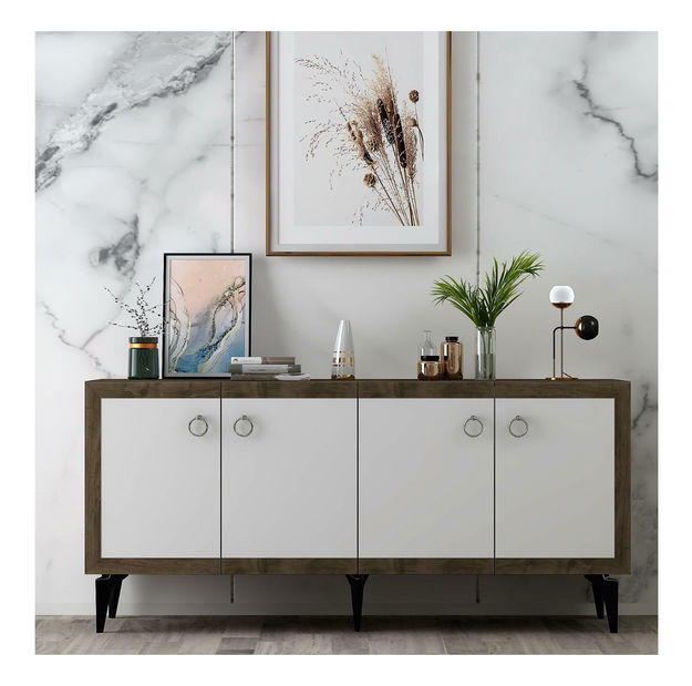 Skrinka Sotema 1 (orech + biela) 