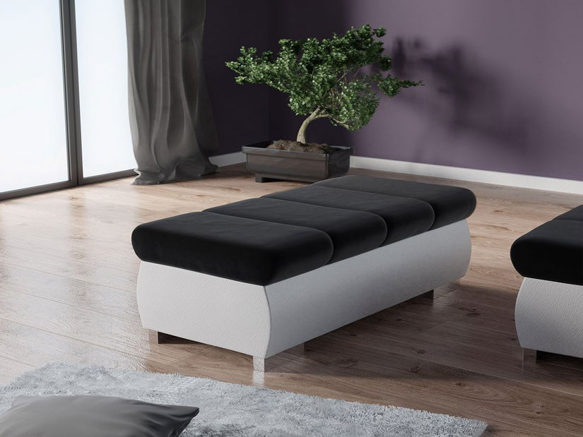 Taburetka Katana (biela + čierna)