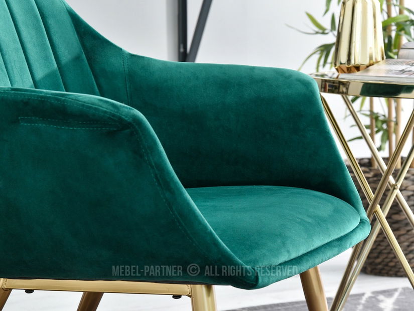 Kreslo Osmol F (zelená + čierna)