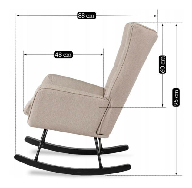 Hintafotel Jasusas (világos bézs) 