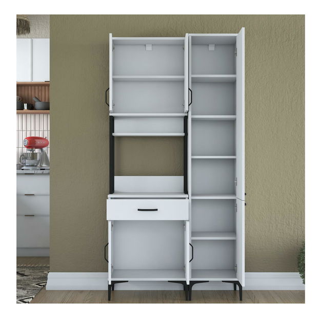 Set dulapuri bucătărie Jenaretta 21 (alb + negru)