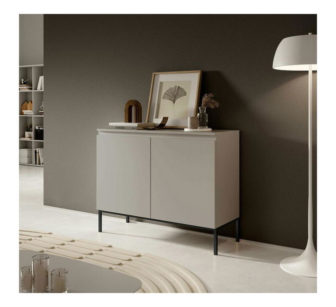 Skrinka Bennasi B2 (béžová + čierna)