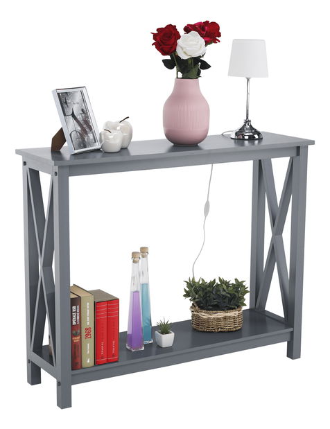 Măsuță consolă Sean (gri închis)