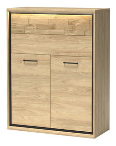 Komoda Milley 06 (s LED osvetlením) (hikora)