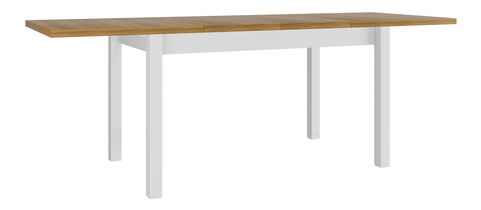 Széthúzható étkezőasztal Wodonas 80 x 140 220 I XL (grandson tölgy + fehér) (4-10 fő részére)
