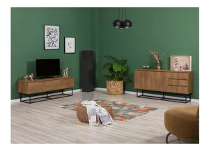 Set za dnevni boravak Laxi 15 (orah + crna)