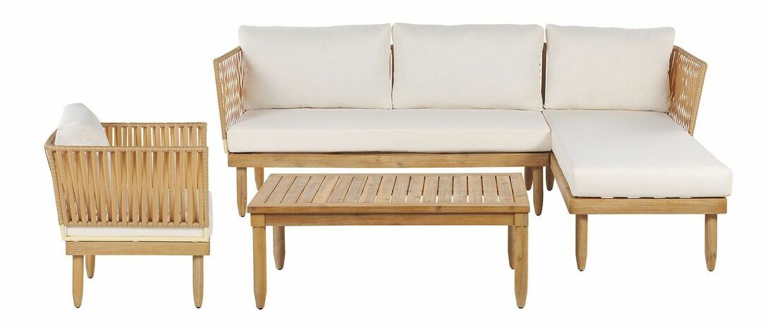 Záhradný set CORMA (krémová) (pre 5 osôb)