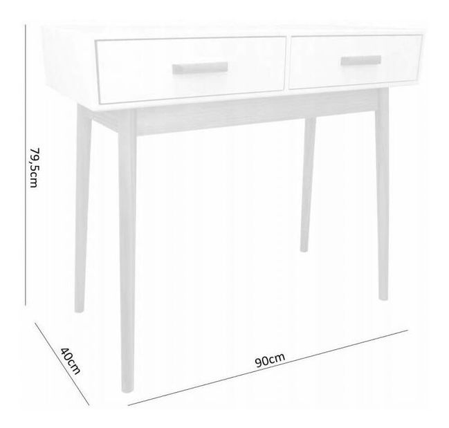 Toaletni stolić Scandy (bijela)