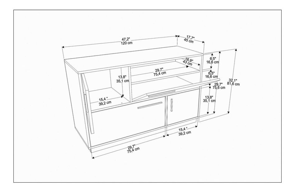 Skrinka Maresolla (biela + sivá)