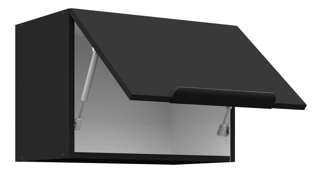 Horná kuchynská skrinka Sienla 50 GU 36 1F (čierna matná)