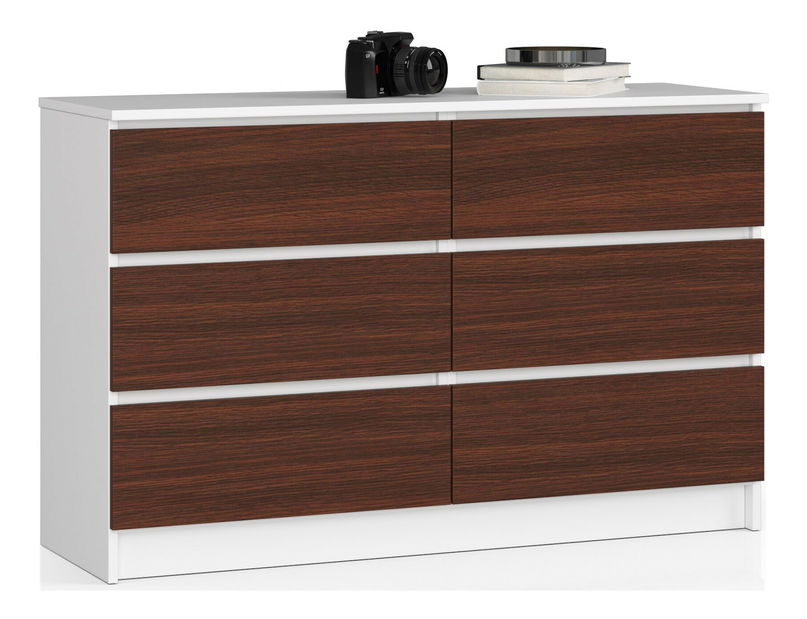 Komód Kapil (fehér + wenge)