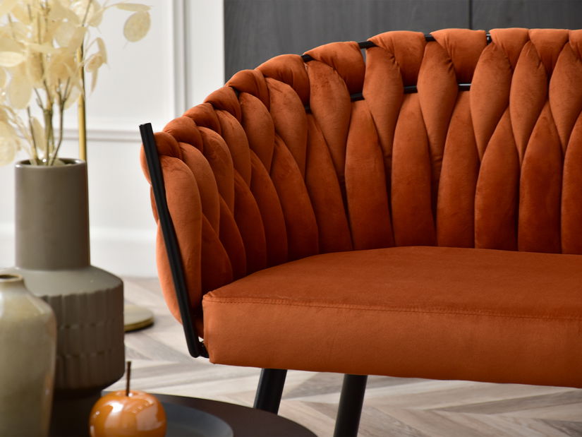 Pohovka dvojsedačka Radio (čierna)