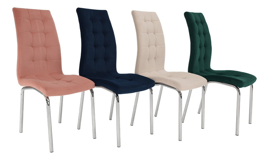 Scaun de sufragerie Harison NEW (bej + Crom)