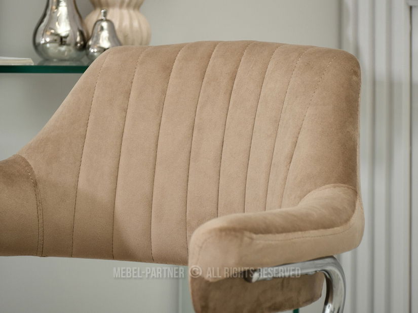 Scaun Merylyn (bej + crom)