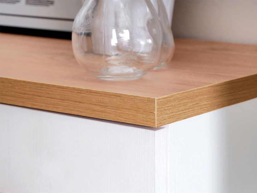 Namještaj za blagovaonicu Bajas 03 (bijela + hrast)