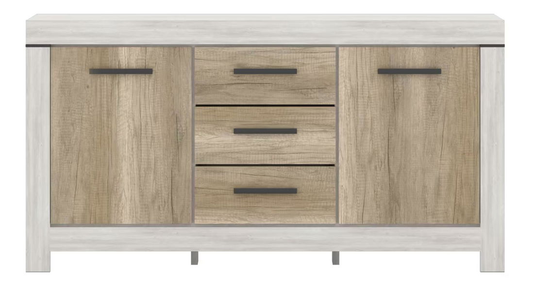 Komód Bloquearon 1 (canyon fenyő + karabela tölgy) 