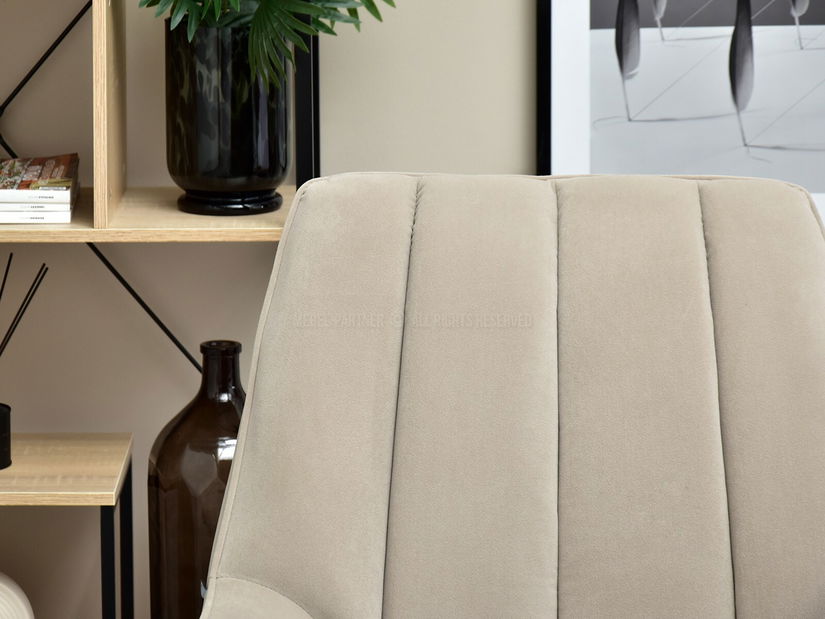 Fotel Bertie (bézs + fekete bükk)