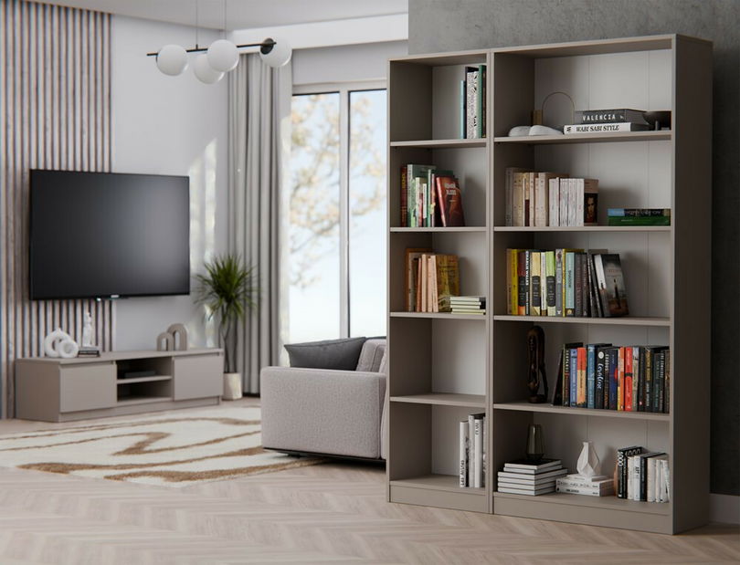 Regál Refarencios 4 (svetlohnedá)